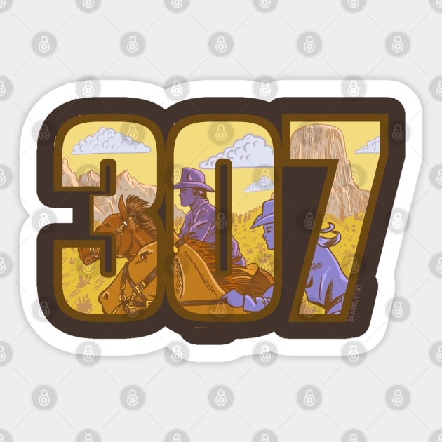 307 Cowboy way Sticker by blakely737